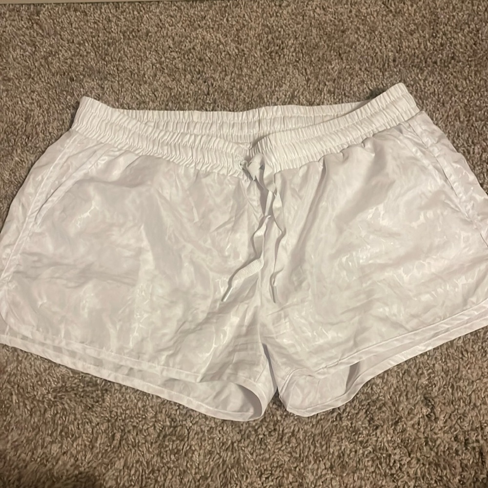 Zyia White Leopard Bomber Shorts